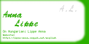 anna lippe business card